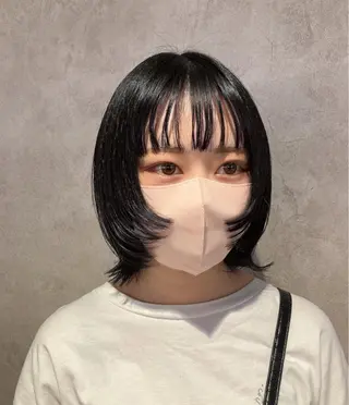 ショート カラー スキバサミを使わない カット🌼唯🌼のヘアスタイル