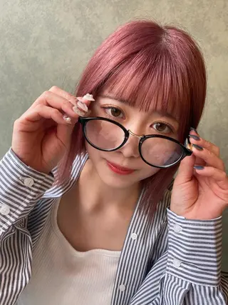 ミディアム 立野 希沙のヘアスタイル