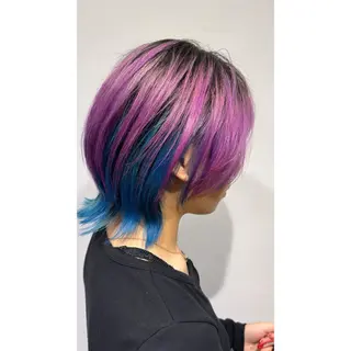ミディアム カラー beaute錦糸町 🦖⋆͛yuka💚のヘアスタイル