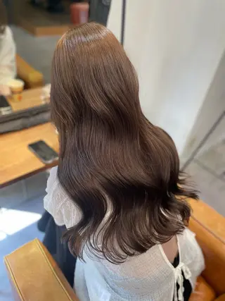 セミロング 梅田韓国ヘア kiara🩷彡のヘアスタイル