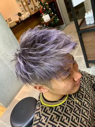 カラー メンズ 天野 開のヘアスタイル