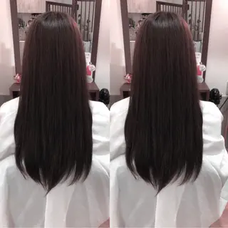 ロング 谷口ゆめ/縮毛矯正/ 大人女子/眉ワックスのヘアスタイル