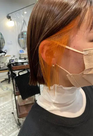 ショート 赤味消しくすみカラー 💕髪質改善/梅田のヘアスタイル