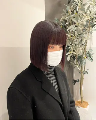 ショート カラー ヘアアレンジ satsuki 暖色・ブラウンカラーのヘアスタイル