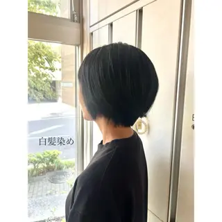 ショート スパ/暖色カラー /白髪染め/ひな🫧のヘアスタイル