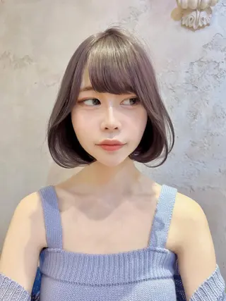 ミディアム カラー MIKU /ボブ/外ハネボブのヘアスタイル