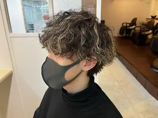 ミディアム パーマ メンズ 🤍中野 レオ🤍のヘアスタイル