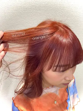 ミディアム カラー 似合わせレイヤー/ Wカラー🧸こころのヘアスタイル