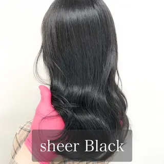 セミロング カラー ハイトーン×レイヤー カットTAKUMIのヘアスタイル