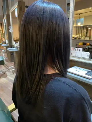 セミロング カラー 河村 健太のヘアスタイル