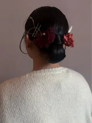 セミロング ヘアアレンジ 🐏nao /レイヤーカット🐏のヘアスタイル