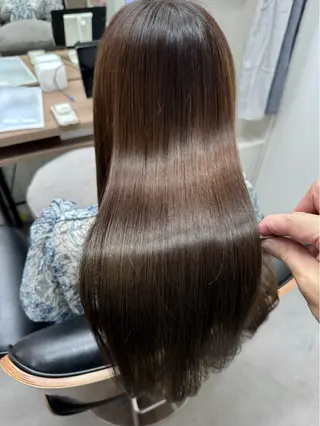 ロング カラー 艶髪改善師/高橋潤 /縮毛矯正のヘアスタイル