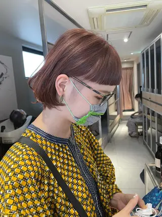 ショート カラー 柔らか透け感カラー 🌿ムロヤリョウスケのヘアスタイル