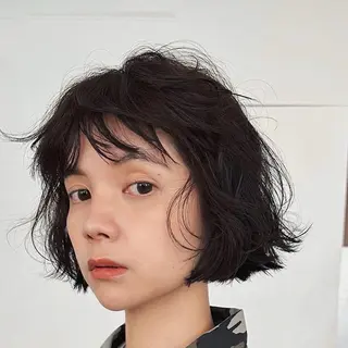ミディアム パーマ 🌿ボブ パーマ高橋啓太🌿のヘアスタイル