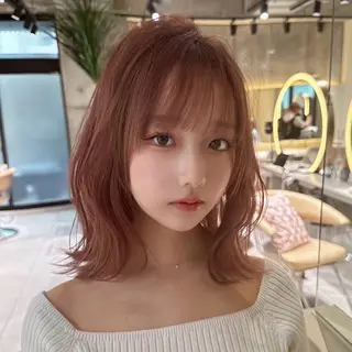 ミディアム 🎀Rimi୨୧ ✨艶✨color🎀のヘアスタイル
