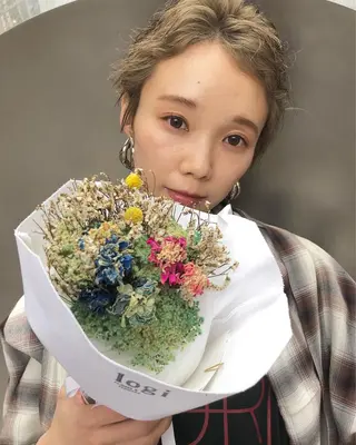 ショート カラー パーマ ヘアアレンジ 【白髪ぼかし 専門GBG】自由が丘のヘアスタイル