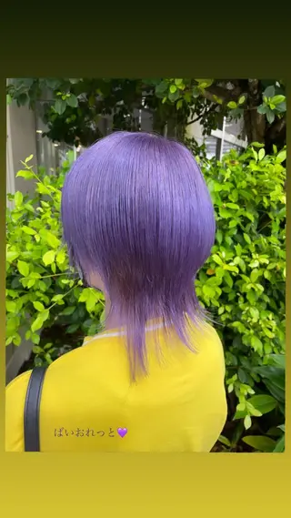 ショート カラー LUXBE LUCE ひなののヘアスタイル