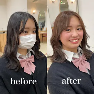 カラー トルクアータ伏見 MIKUのヘアスタイル