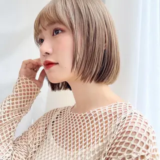 ミディアム カラー レイヤー専門家 ダブルカラー修のヘアスタイル