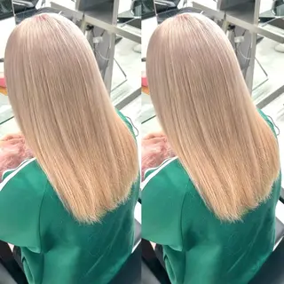 カラー ヘアメ🎀推しカラー 🥣横浜/しほ🧸のヘアスタイル