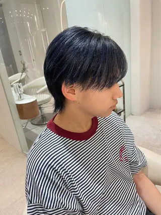 ショート ⚡メンズパーマフ ェードカットTomyのヘアスタイル