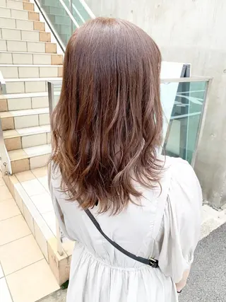ミディアム カラー パーマ 名古屋駅/トップス タイリスト/大黒拓哉のヘアスタイル