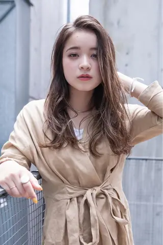 セミロング カラー パーマ ヘアアレンジ メンズ ネイル マツエク・マツパ 韓国ヘア🫧 KAZUTOのヘアスタイル