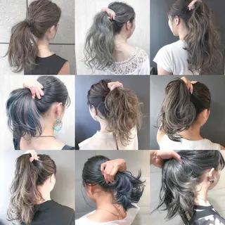 セミロング カラー BOX mico.のヘアスタイル