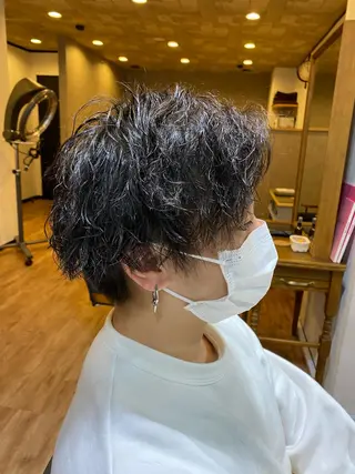パーマ メンズ 野呂 隼人のヘアスタイル