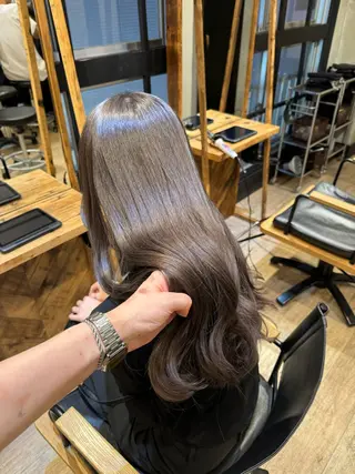 セミロング 顔周りcut・ご相談 ＝新宿しずく🇰🇷のヘアスタイル