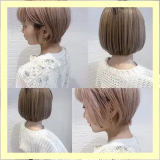 ショート カラー 三鷹で1番ショート ボブをカットする新谷のヘアスタイル