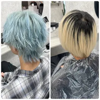 ショート 🦋ハイトーン🦋 石山 希理🦋のヘアスタイル