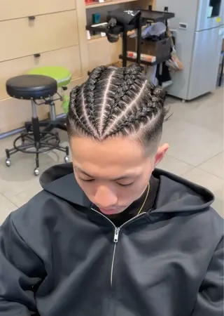 メンズ Le'a所属・渋谷/フェード/ 國分 翔のヘアスタイル