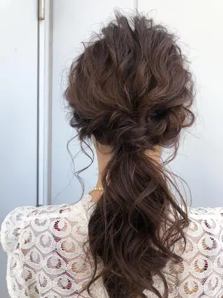 セミロング 小田 莉加子のヘアスタイル