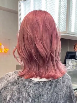 ミディアム カラー 透明感カラー🫧🎀 まりなのヘアスタイル