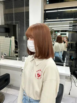 カラー 透明感ベージュ🤎 ナチュラルレイヤーのヘアスタイル