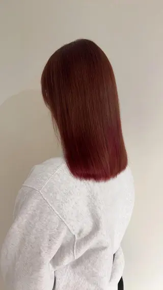 セミロング 🫧ツヤ髪個室美容室 安食茉莉🫧のヘアスタイル
