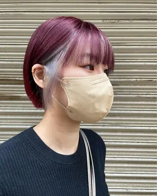 ショート カラー ハイトーン/ブリーチ /ウルフ⛓️MAKIのヘアスタイル