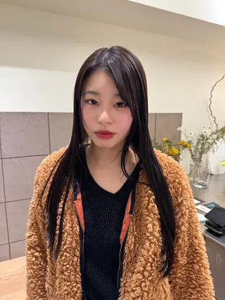 ロング カラー ゆ う あのヘアスタイル