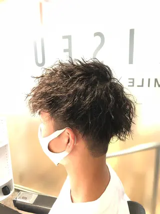 ショート パーマ メンズ bifino.rilune for men所属・rilune matsuoのヘアスタイル