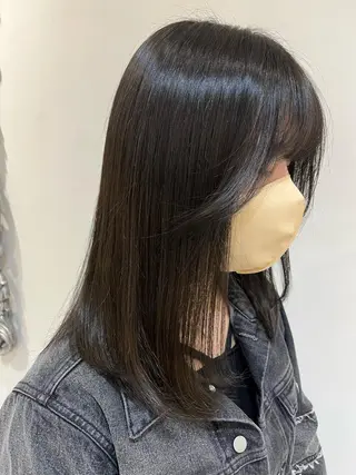 セミロング カラー レイヤーカット/ 透明感カラー/カナのヘアスタイル