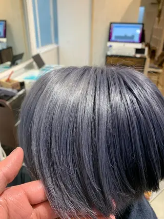 セミロング カラー ヘアアレンジ Sia中野新橋 『JUNYA』のヘアスタイル