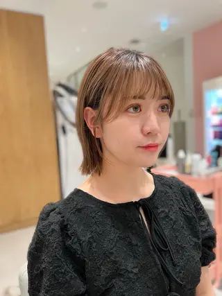 ミディアム カラー レイヤー専門家 ダブルカラー修のヘアスタイル