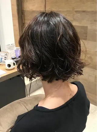 ショート パーマ ヘアアレンジ 似合わせレイヤー/ 美髪縮毛矯正/ミナエのヘアスタイル