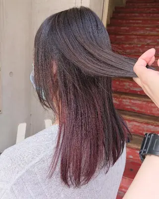 ミディアム カラー 「sumi」 AMIのヘアスタイル