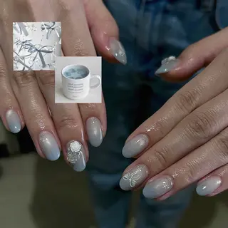 ネイル パラあり！フィルイン 美フォルムのネイルデザイン