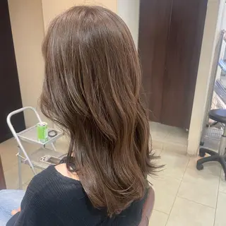 セミロング カラー 🍒暖色カラー🍒 ✨髪質改善✨西村亜弥のヘアスタイル