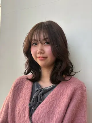 セミロング カラー 名古屋カラー/ ななほ🌷⋆⭒˚のヘアスタイル