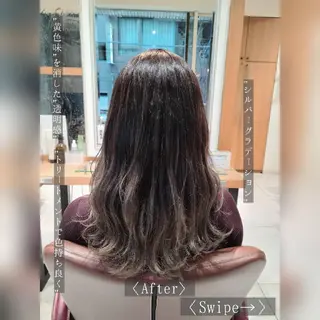 ロング カラー 田中 孝征のヘアスタイル