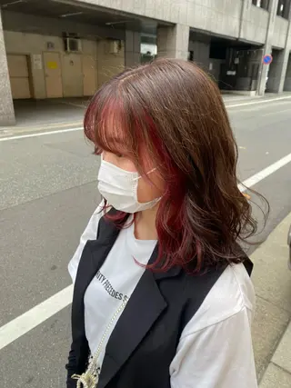 ミディアム カラー 博多韓国ヘア /髪質改善【美涼】のヘアスタイル